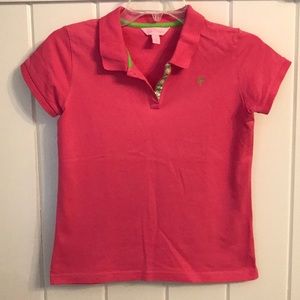 Lilly Pulitzer pink polo